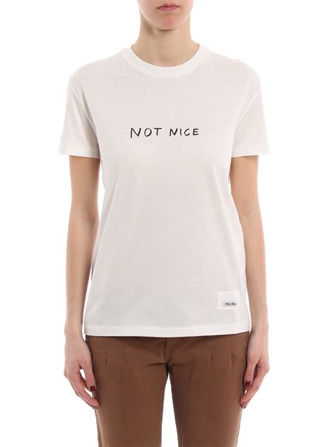 miu miu not nice shirt|Miu Miu T.